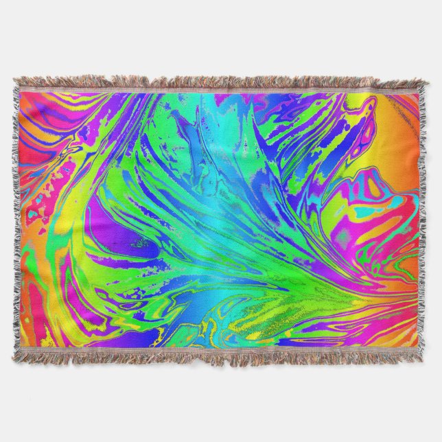 Abstraktes Regenbogenflüssig Decke (Vorderseite)