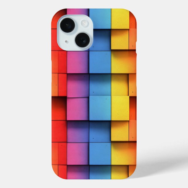 Abstraktes Regenbogenmuster Case-Mate iPhone Hülle (Rückseite)