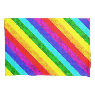 Abstraktes Regenbogenmuster Kissenbezug