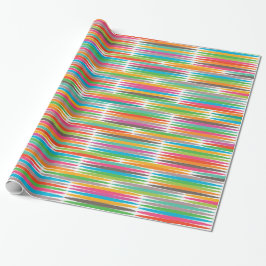 Abstraktes Regenbogenprofil Geschenkpapier