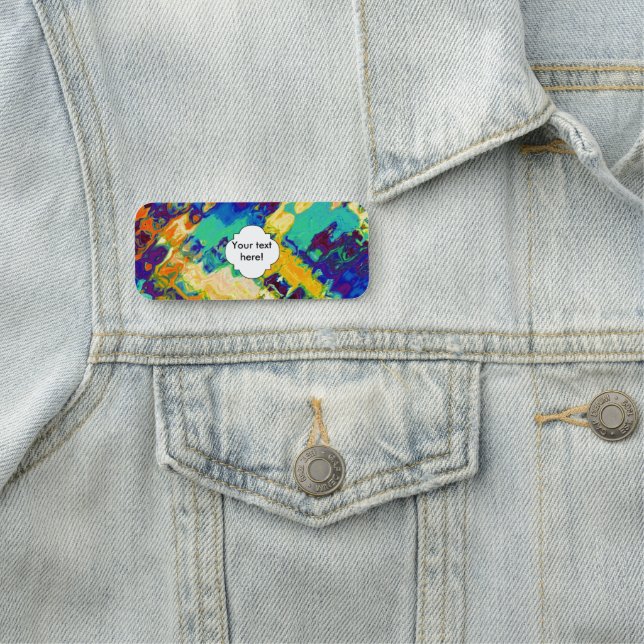 Abstraktes Retro-Design Namensschild (Beispiel)
