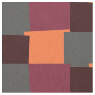 Abstraktes Retro-Farben-Geometrisches Muster #6 Stoff