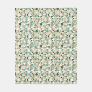 Abstraktes retro Muster Fleecedecke