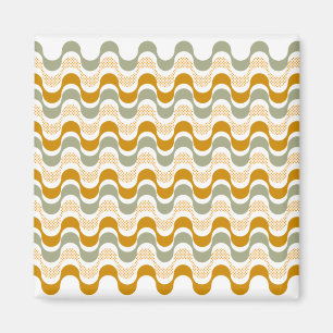 abstraktes Retro-Muster Magnet