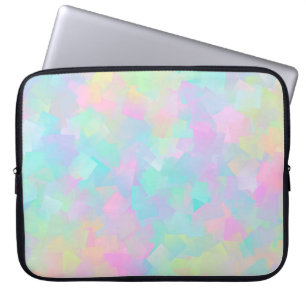 Abstraktes Retromuster geometrischer Formen in ros Laptopschutzhülle