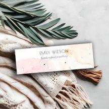 Abstraktes rosa blaues Wasserfarbenfeld - Ohrenbil