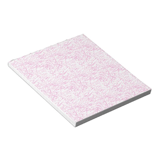 Abstraktes rosa Büroordner-Set Notizblock (angewinkelt)
