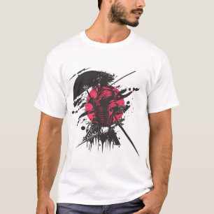 Abstraktes Rosa-Elefanten-Grafik-T-Shirt Moderne T-Shirt