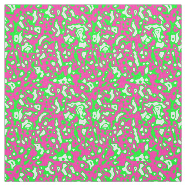 Abstraktes rosa und grünes Muster Stoff (Muster)