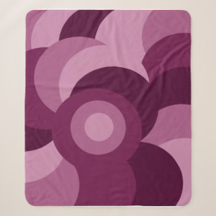Abstraktes rosa und lila Muster Sherpadecke