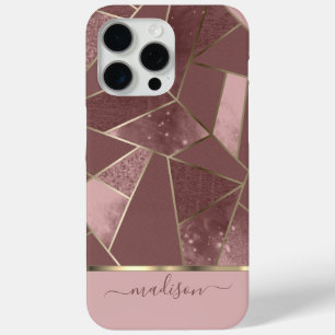 Abstraktes Rosa und Rose Gold Design Case-Mate iPhone Hülle