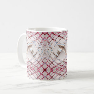 abstraktes rosa unregelmäßiges gewelltes kaffeetasse