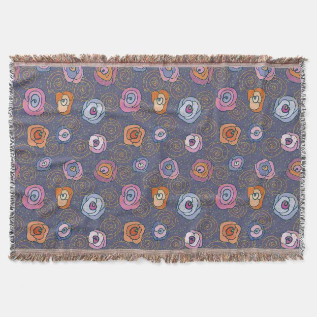 Abstraktes Rosenfeldmuster Decke (Vorderseite)