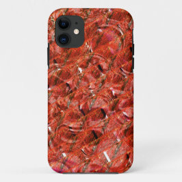 Abstraktes Rot mit Flecken und gekröntem Stil Case-Mate iPhone Hülle