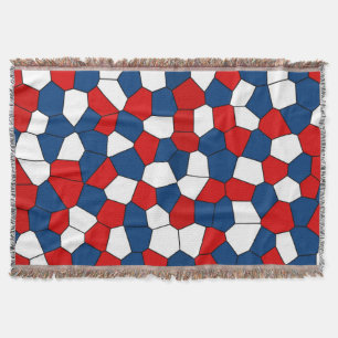 Abstraktes rotes, blaues Muster Decke