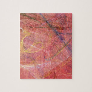 Abstraktes rotes Fraktal