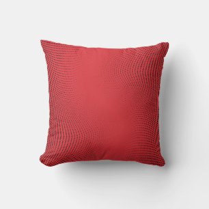Abstraktes rotes monochromes Halbtonmuster. Sanfte Kissen