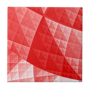 Abstraktes Rotes Muster Fliese