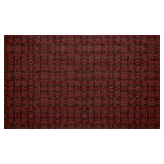 Abstraktes rotes Muster Stoff (Fat Quarter (45,7 x 55,9 cm))