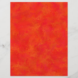 Abstraktes rotes Orangenmuster Briefbogen