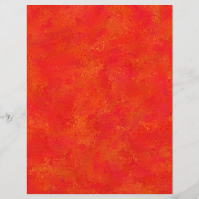 Abstraktes rotes Orangenmuster Briefbogen (Vorderseite)