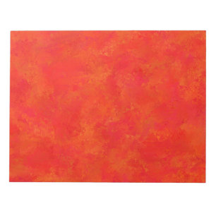 Abstraktes rotes Orangenmuster Notizblock