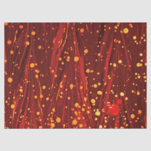 ABSTRAKTES ROTES PAPIER MIT GOLDSPLASHEN