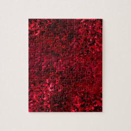 Abstraktes Rotes Schwarzes Hartglas