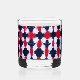 Abstraktes Rotes Schwarzes, Modernes Rock Glass Whiskyglas