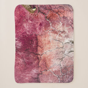 Abstraktes rotes und braunes Bild Sherpadecke