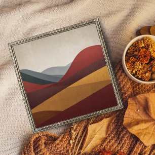 Abstraktes Rotes und Goldmedaille Fotodruck