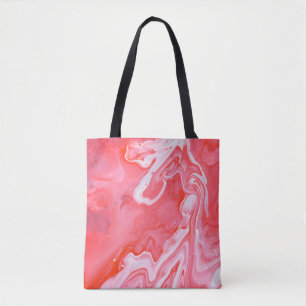 Abstraktes rotes und graues Bild Tasche