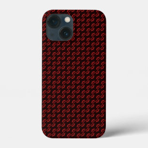 Abstraktes rotes und schwarzes Muster Case-Mate iPhone Hülle