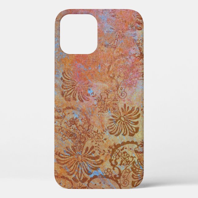 Abstraktes rustikales Land mit Blumen Case-Mate iPhone Hülle (Rückseite)