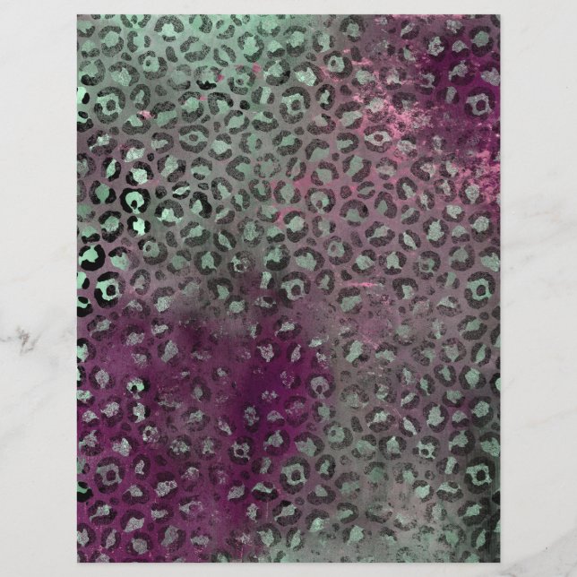 Abstraktes Safari Grunge Scrapbook (Rückseite)