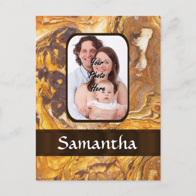 Abstraktes Sandsteinmuster Postkarte (Vorderseite)