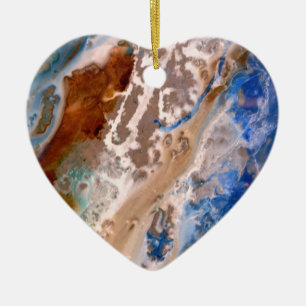 Abstraktes Sandstrandmuster mit Schaumwasser Keramikornament