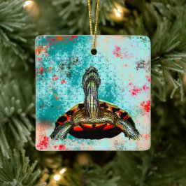Abstraktes Schildkrötenwerk Keramikornament