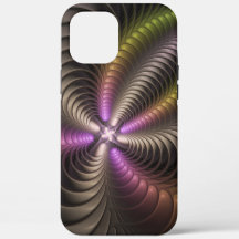 Abstraktes schlankes, buntes 3D-Fraktal