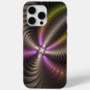 Abstraktes schlankes, buntes 3D-Fraktal Case-Mate iPhone Hülle