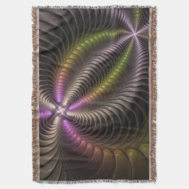 Abstraktes schlankes, buntes 3D-Fraktal Decke