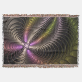 Abstraktes schlankes, buntes 3D-Fraktal Decke