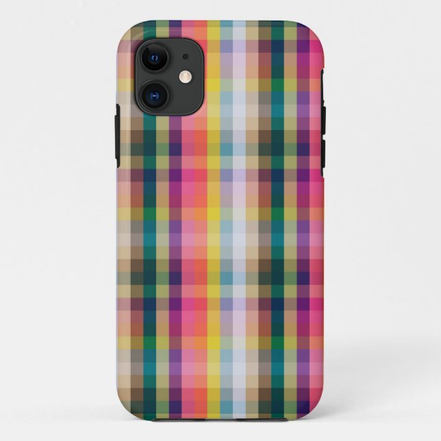 Abstraktes schottisches Kariert Case-Mate iPhone Hülle (Rückseite)