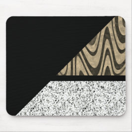 Abstraktes Schwarz aus Marmor Mousepad