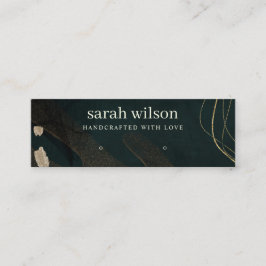 Abstraktes Schwarz-Band-Nekklassedisplay Mini Visitenkarte