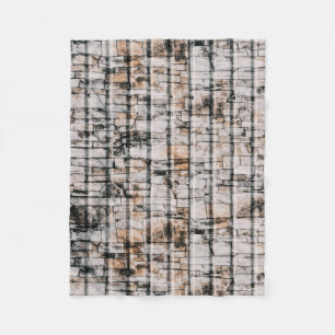 Abstraktes Schwarz-Weiß-Bild Fleecedecke