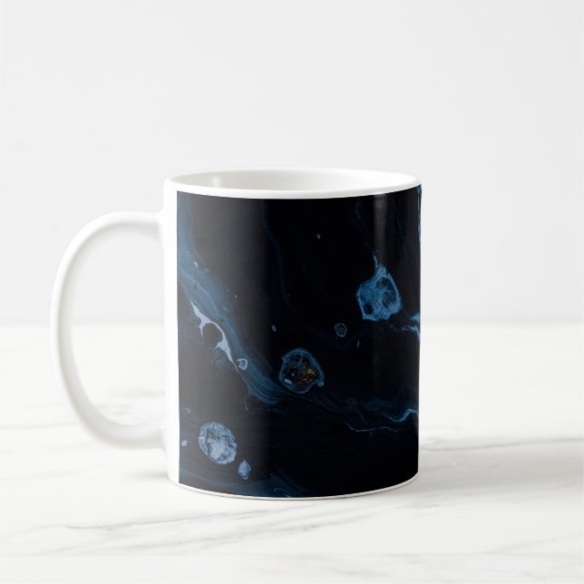 Abstraktes Schwarz-Weiß-Bild Kaffeetasse (Links)