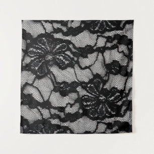 Abstraktes Schwarz-Weiß-Kleid als Hintergrund Wandteppich