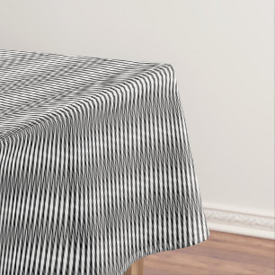Abstraktes Schwarz-Weiß-Muster Tischdecke