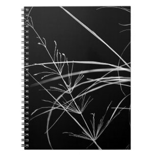 Abstraktes Schwarz-Weiß-Nature-Notebook Notizblock
